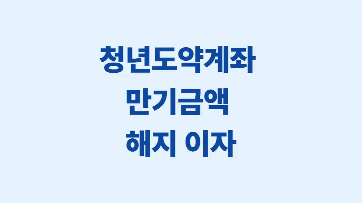 청년도약계좌