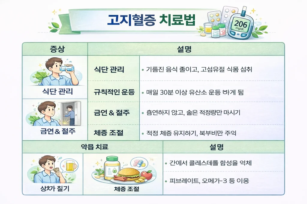 고지혈증 치료법 총정리