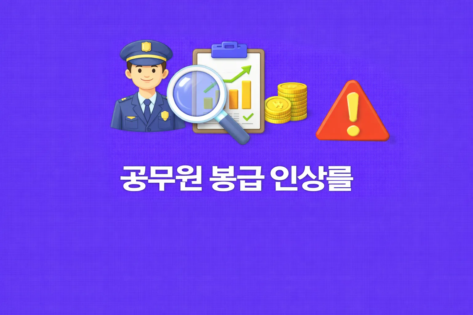 공무원 봉급 인상률 관련 썸네일
