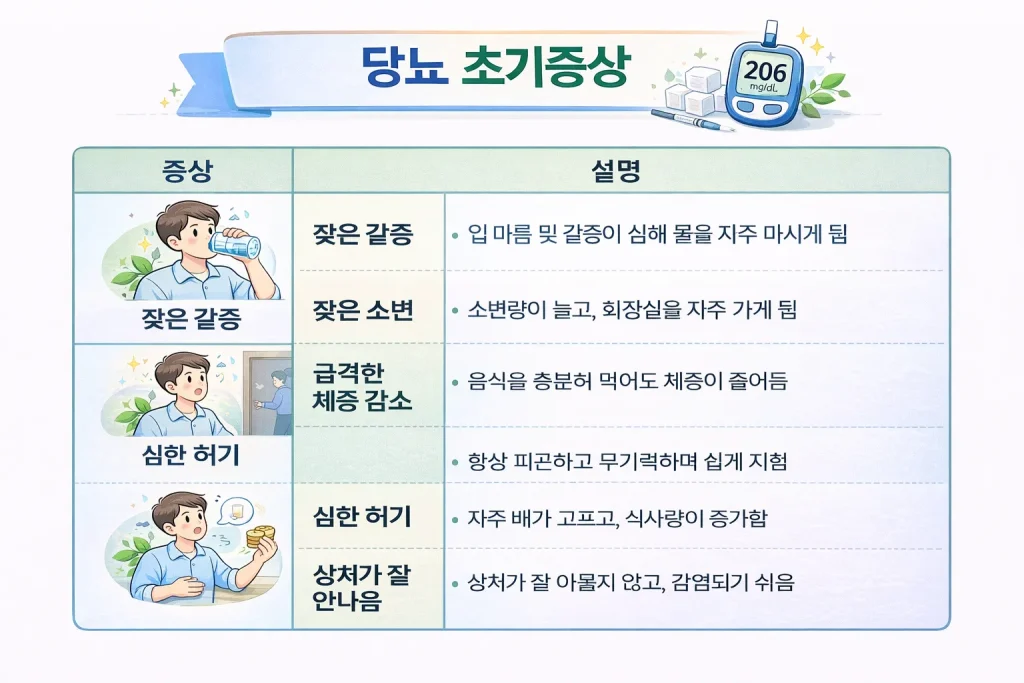 당뇨 초기증상 설명