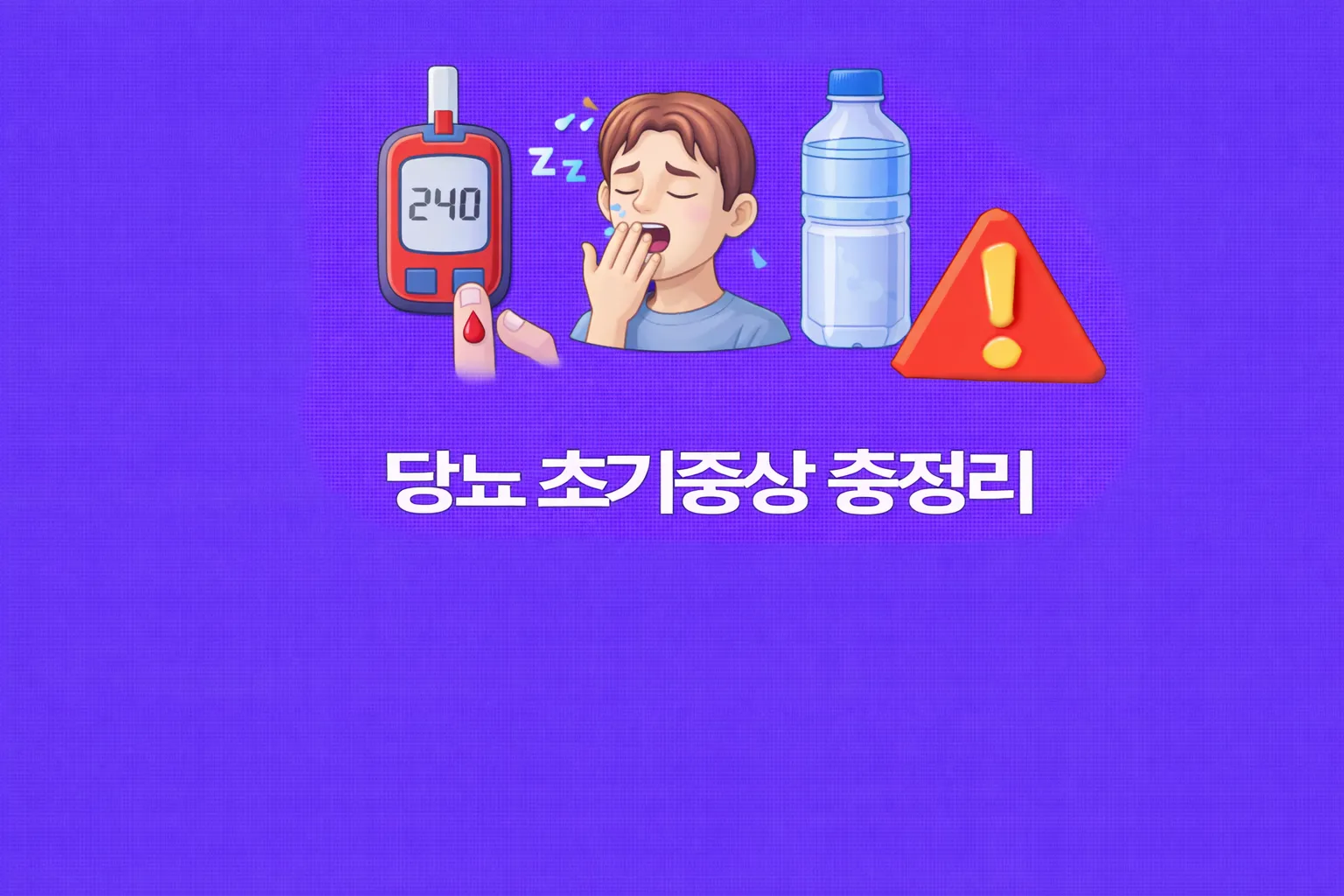 당뇨 초기증상 관련 썸네일