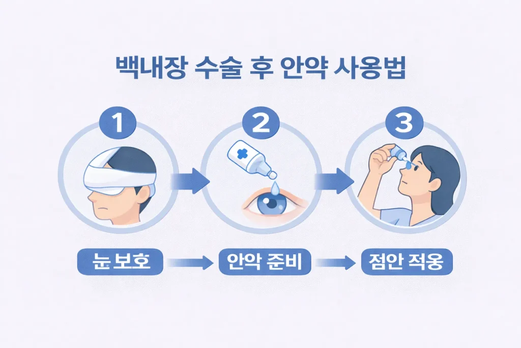 안약 사용법 관련 이미지