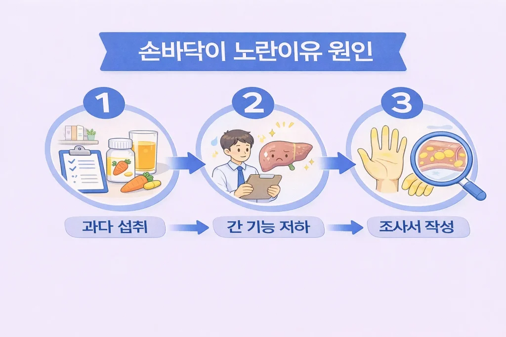 손바닥이 노란이유 1