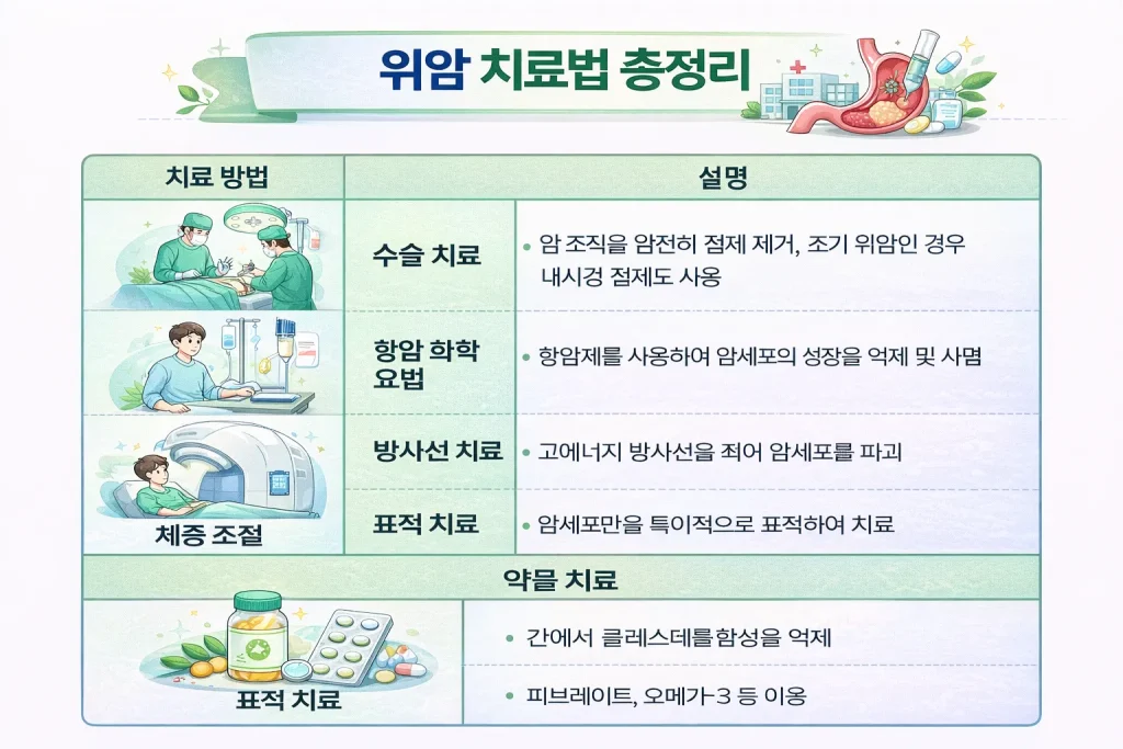 위암 치료법 총정리