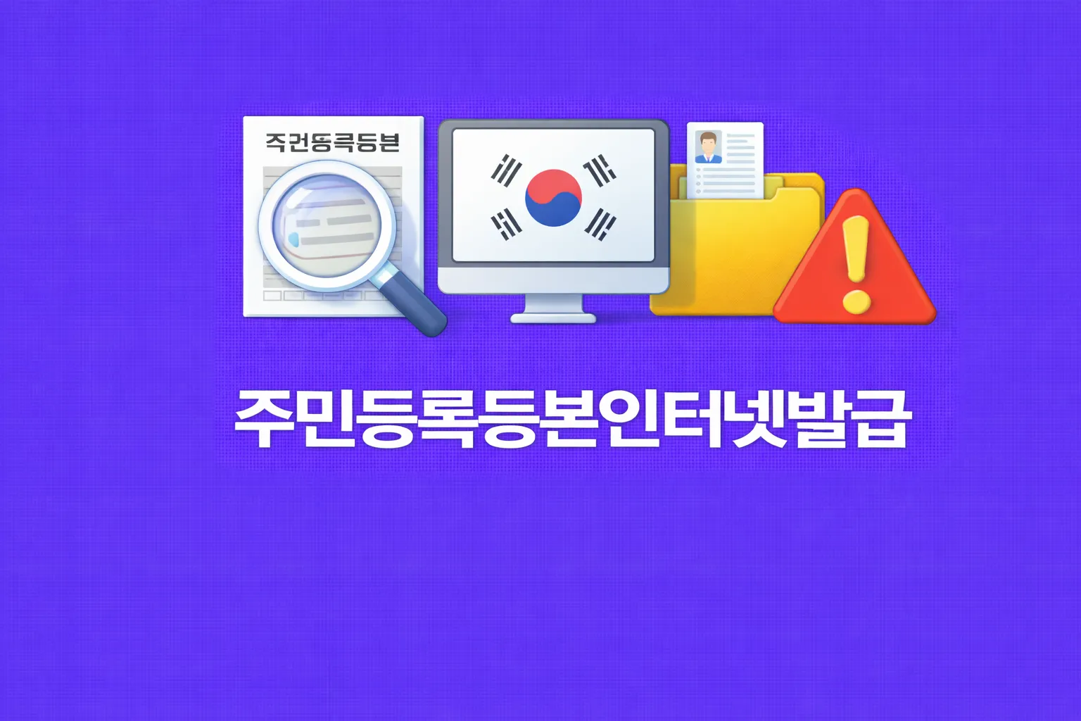 주민등록등본인터넷발급 방법 관련 썸네일