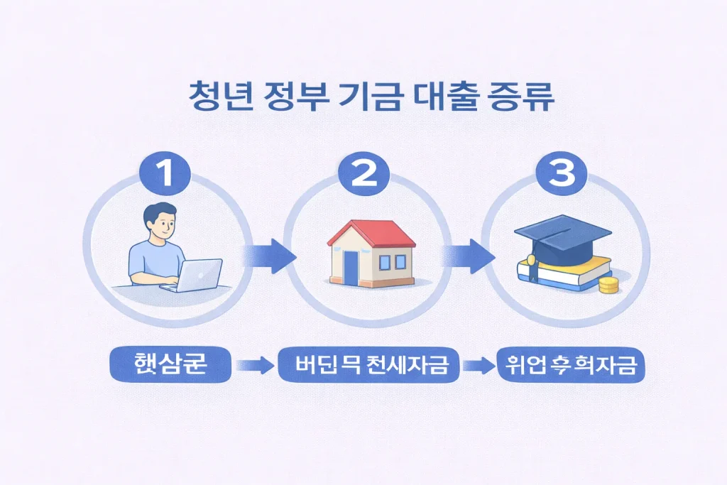 청년 정부 기금 대출 종류